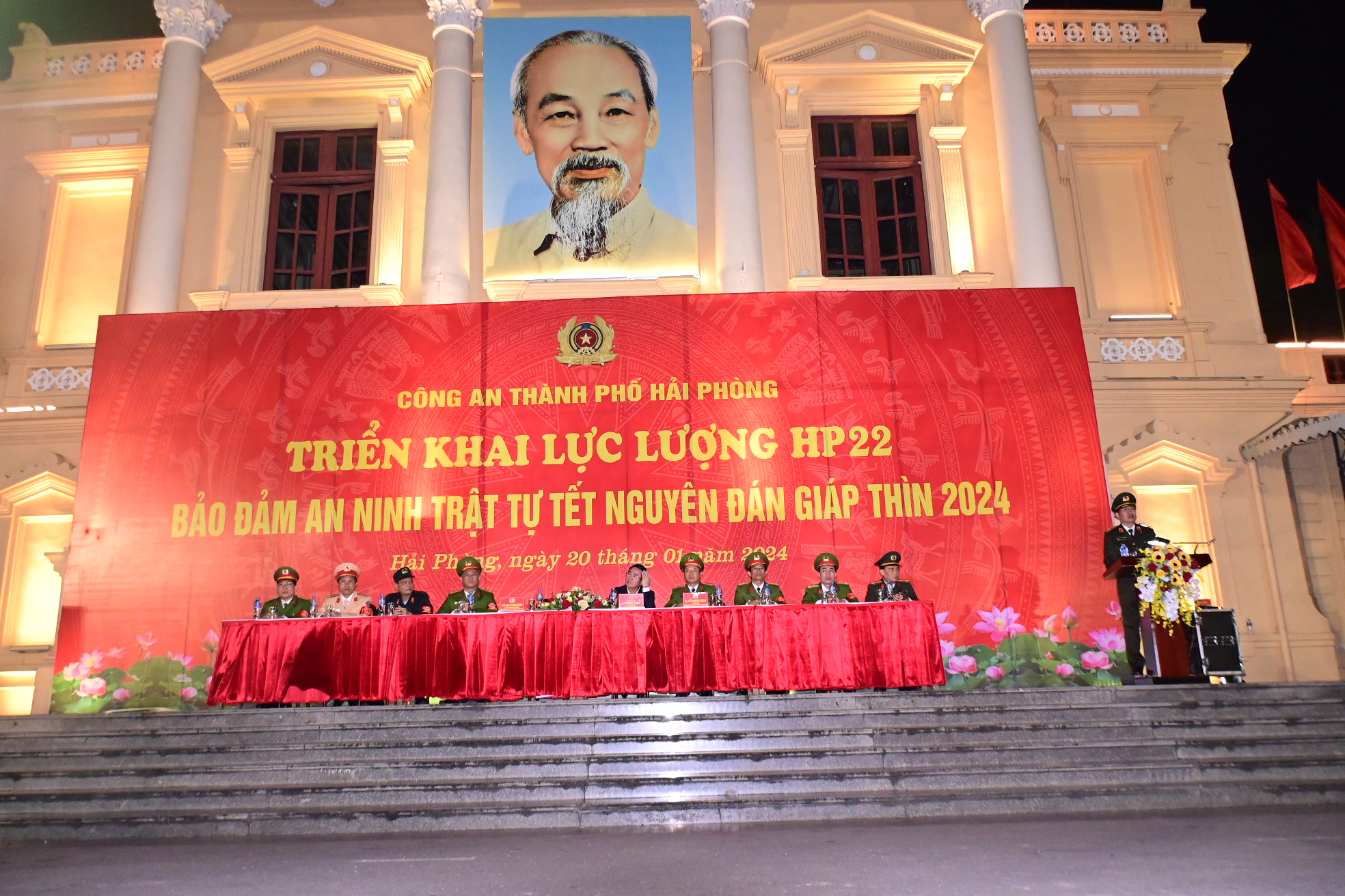 Triển khai lực lượng HP22 đảm bảo an ninh trật tự Tết Nguyên đán Giáp Thìn 2024